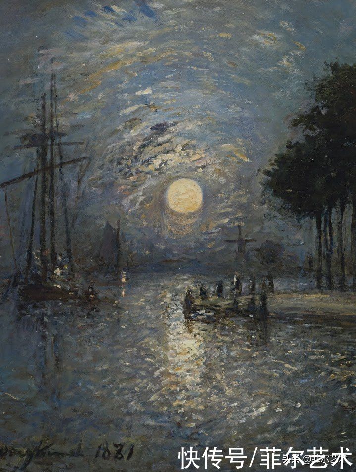 克劳德·莫奈|莫奈眼中的老师，印象派的直接启蒙者，荷兰画家约翰·琼坎德油画