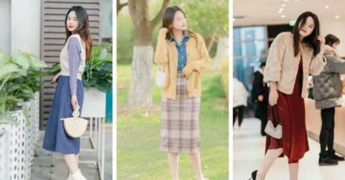 裙子 + 小白鞋，裙子 + 平底鞋，2021巨in组合 ！