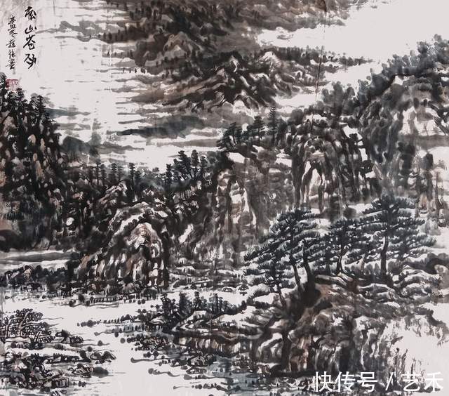 中国华夏万里行书画协会@山水画家赵强——原创写意