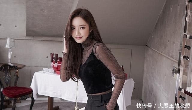 网纱|同样的网纱打底衫,孙允珠穿出不一样的视觉效果