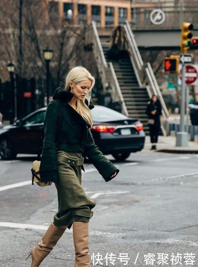 千鸟格|今年秋冬,一定要有一件“毛呢裙”,搭羽绒服时髦不说,特显气质