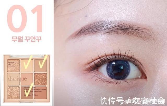 韩妞|初学者眼妆教学!韩妞「一盘眼影画4种眼妆」技巧,画出日常眼妆