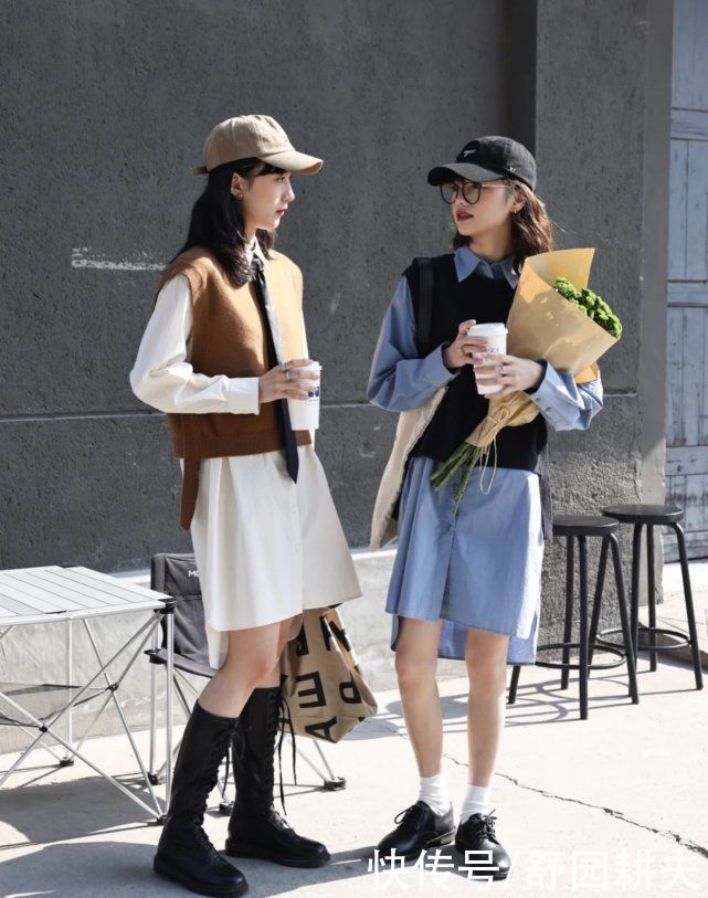 连衣裙过时了，今春流行“衬衫裙”，显瘦又不用想搭配，真时髦
