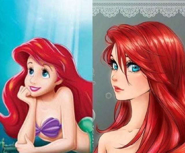 爱丽儿公主|整容后的迪士尼公主,仙度瑞拉颜值高,爱丽儿差点认不出