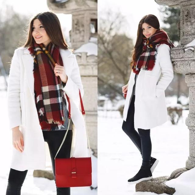 围巾 什么颜色的大衣,就搭什么围巾,这才是超实用的穿搭法