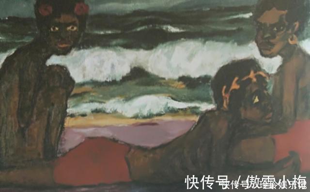 桥社&欣赏3个裸体黑人油画,奇异动态美,彰显画家前卫的艺术哲学意味