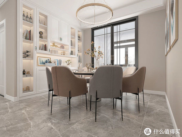 轻奢|闺蜜的130平米新家，装现代轻奢风格，单一个沙发墙就把我迷住了