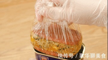 肉松|再也别去超市买午餐肉了！在家做健康又卫生，一拌一蒸就能成！