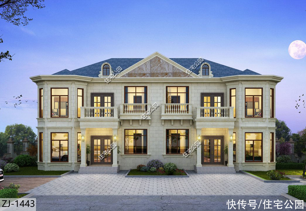建筑面积|2021年就建这10套别墅吧，双拼设计太绝了，尤其是第6套特别实用