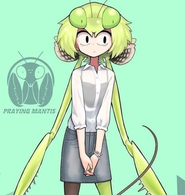 蜈蚣|昆虫拟人变二次元人物,蜘蛛是机甲少女,蜈蚣变成长发御姐