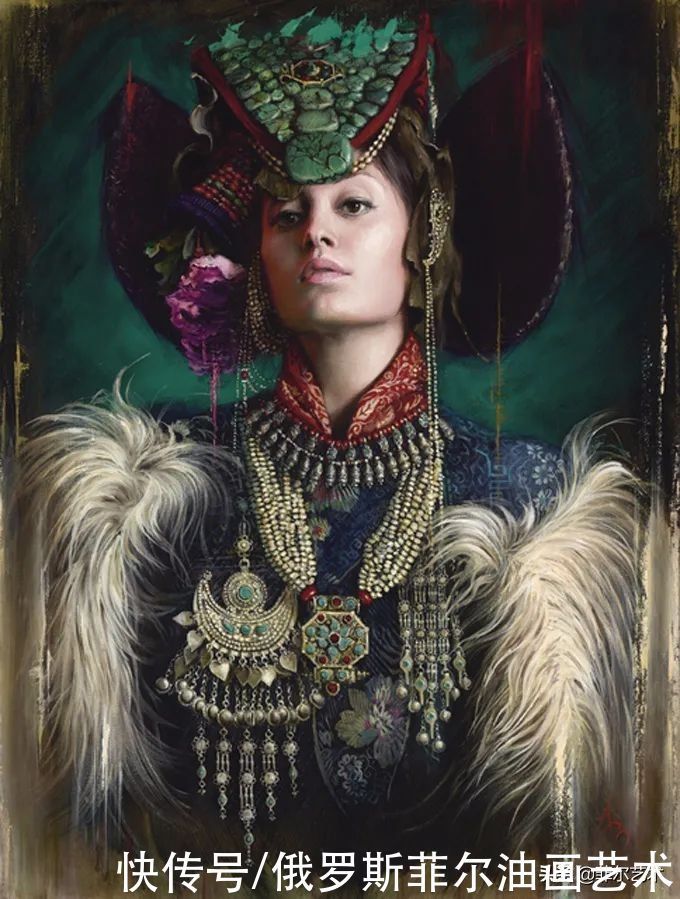 曼努克&自然野性!亚美尼亚女艺术家曼努克的唯美油画作品欣赏