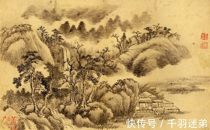 集大成者！摹画自然情态，王翚册页一帧