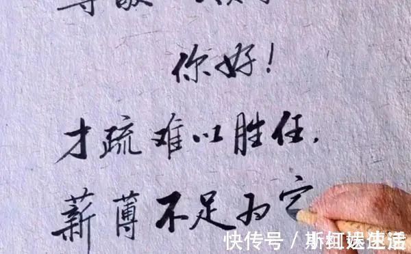辞职书&书法高手用“启功体”写辞职书,清刚劲秀,笔法精妙,字字精彩