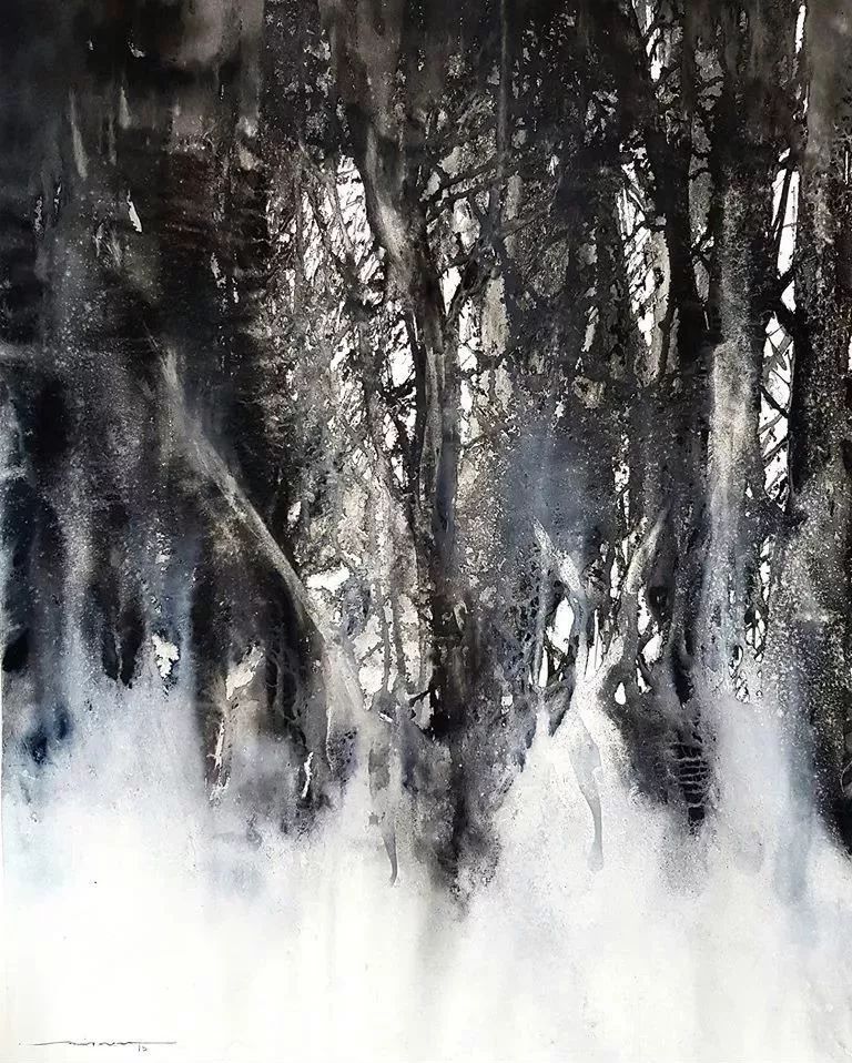 画家&秘鲁画家 尼古拉斯 水墨淋漓的水彩画