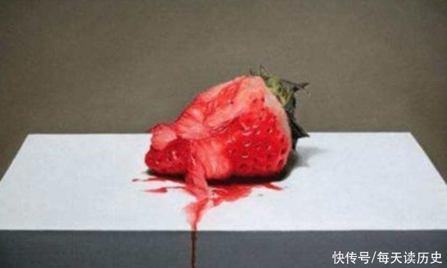 幅画$写实画家画个“坏草莓”,卖出20万高价,却被人质疑是相机拍的