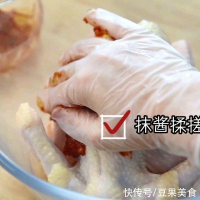 微波炉|健康的烤全鸡自己做！超简单哒！一口下肚，唇齿留香