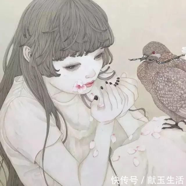 铅笔#她的铅笔插画,画出每个女孩的心声,美到让人陶醉~