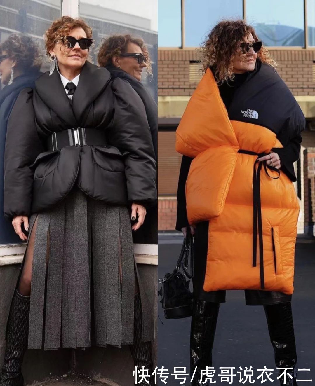 60岁的时髦奶奶好会穿，保暖漂亮全都要，甩年轻人几条街