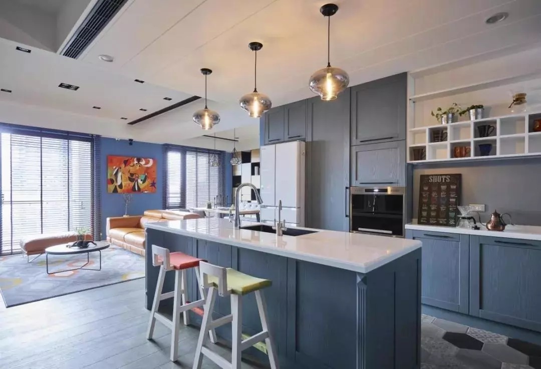 地砖|开放式和半开放式厨房,怎么做更实用?