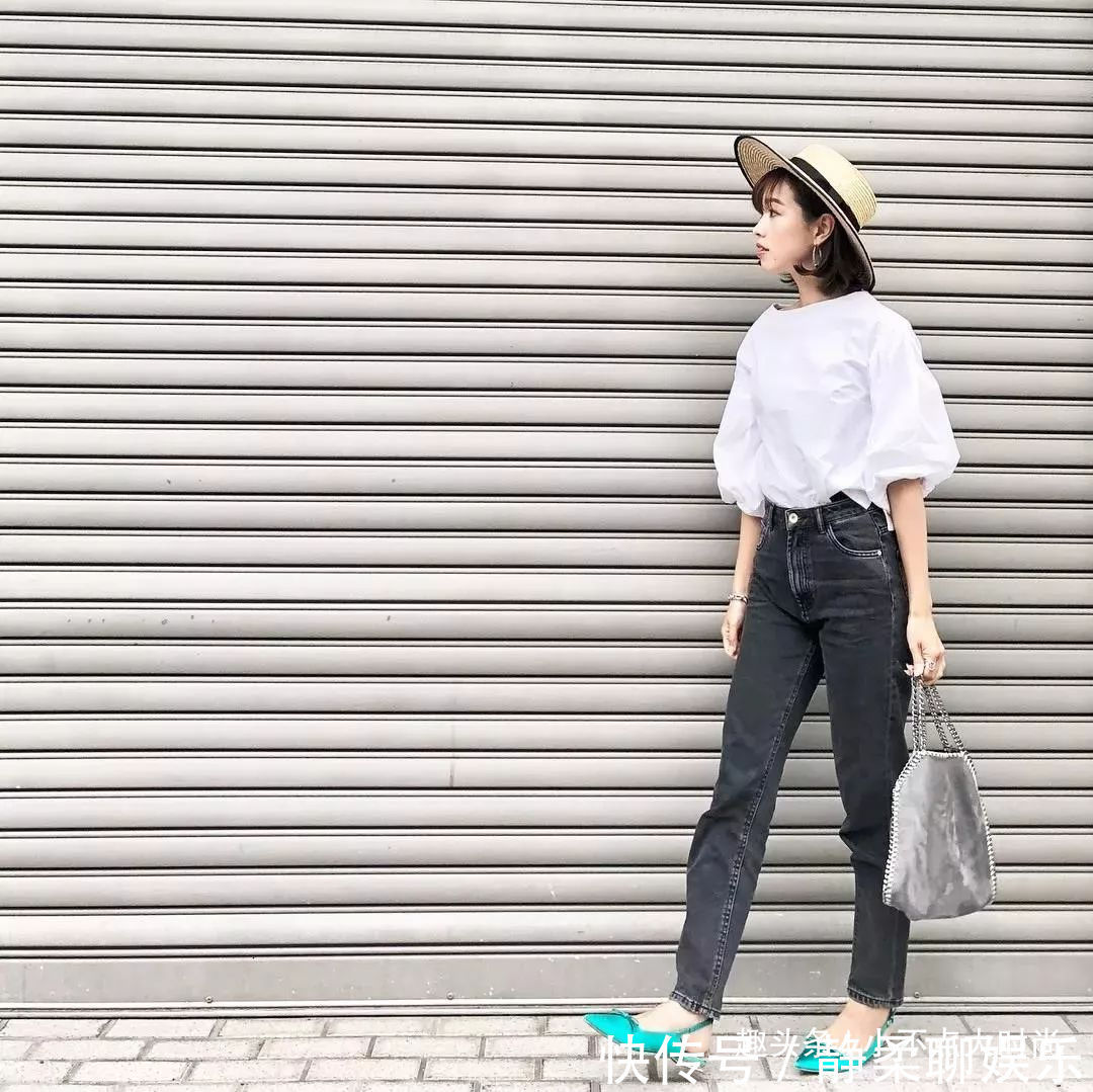 t恤|日本小个子妈妈初秋穿搭真显高!简约又气质,适合所有小个子!