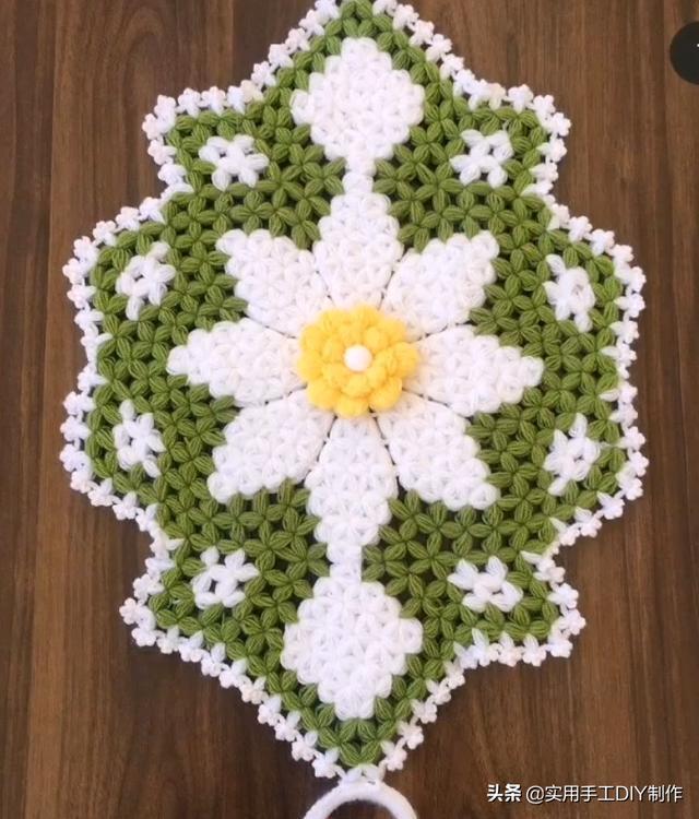 新手#「针织作品」32款只用到一种针法织出来的美垫子,新手留存备用