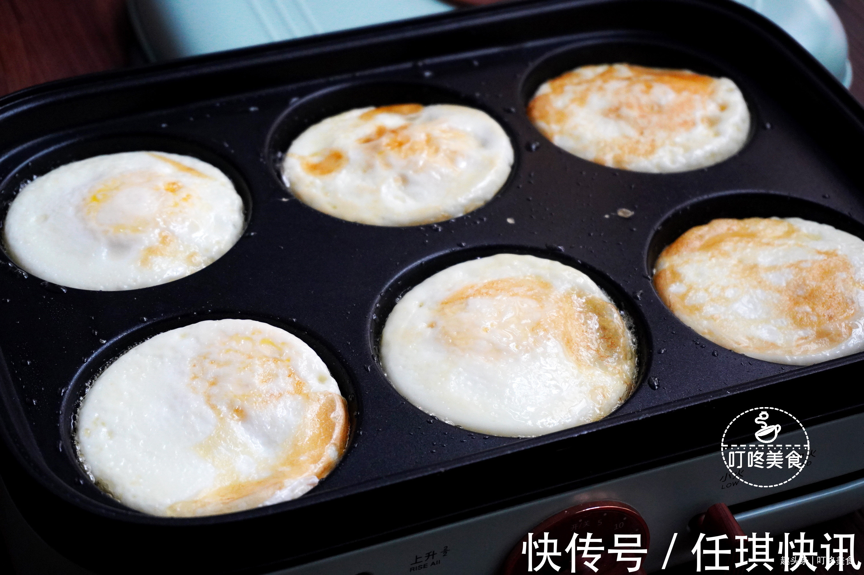 母鸡蛋|荷包蛋这样做太香了，一次做6个，个个圆润完整不粘锅，特下饭