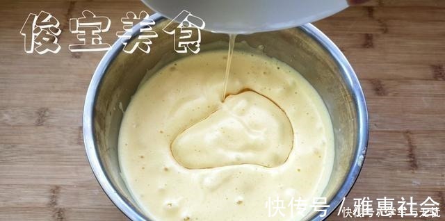 电饭煲版本的糯米蛋糕,不回缩不塌陷,海绵般柔软,蛋香浓郁!