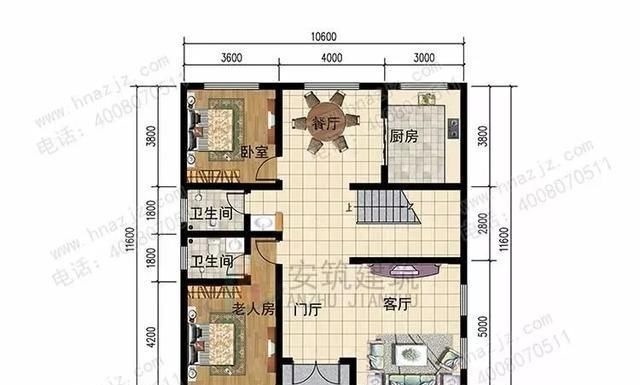 农村别墅|两款10X11三层农村别墅，造价30万左右，越看越喜欢的户型