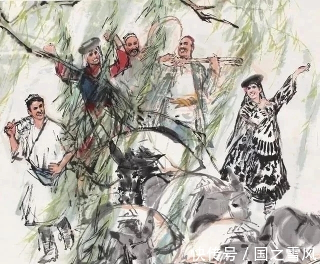 国画史!中国画驴第一人,三笔二笔就把驴儿活灵活现的画在纸上了