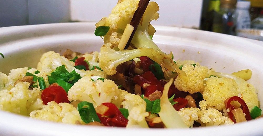  做法|菜花这做法，方法简单，几分钟就做好，开胃下饭，秋天吃正好