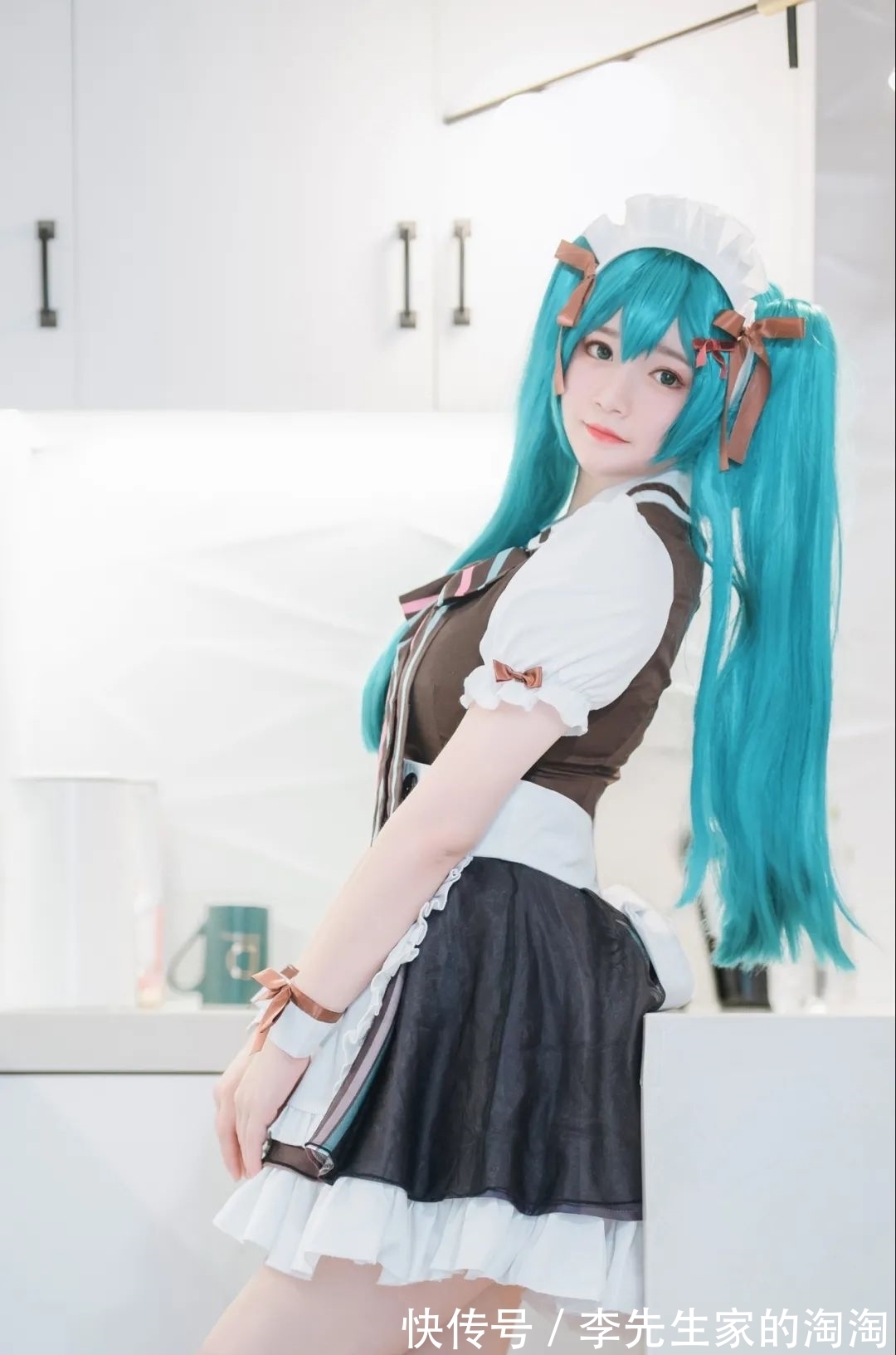 初音咖啡厅|cos：初音咖啡厅女仆cos正片@梦璃