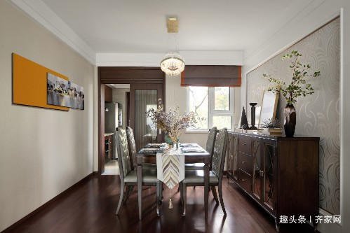 混搭风|143m2轻奢混搭风,简约风为基础,直线条为元素,凸显室内的质感