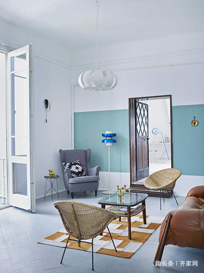 北欧复式|120平北欧复式,把心情妆点成蓝色和白色,好好感知家的惬意