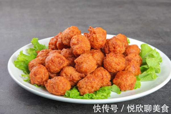 淀粉|炸丸子,记住不要放面粉和淀粉,教你正确方法,外酥里嫩又弹牙