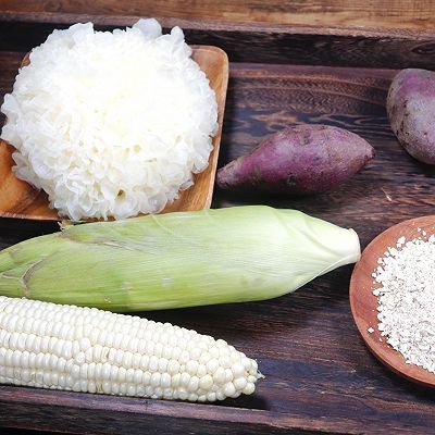 冰糖玉米紫薯银耳燕麦奶糊