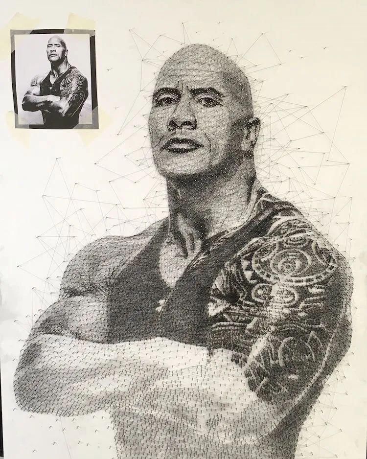 艺术家@他的素描画,乍看没什么特别之处,放大看细节服气了