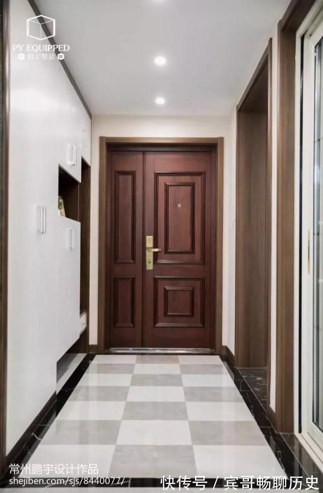 拼花|玄关是家的门面,原来地砖也可以铺得这么美~