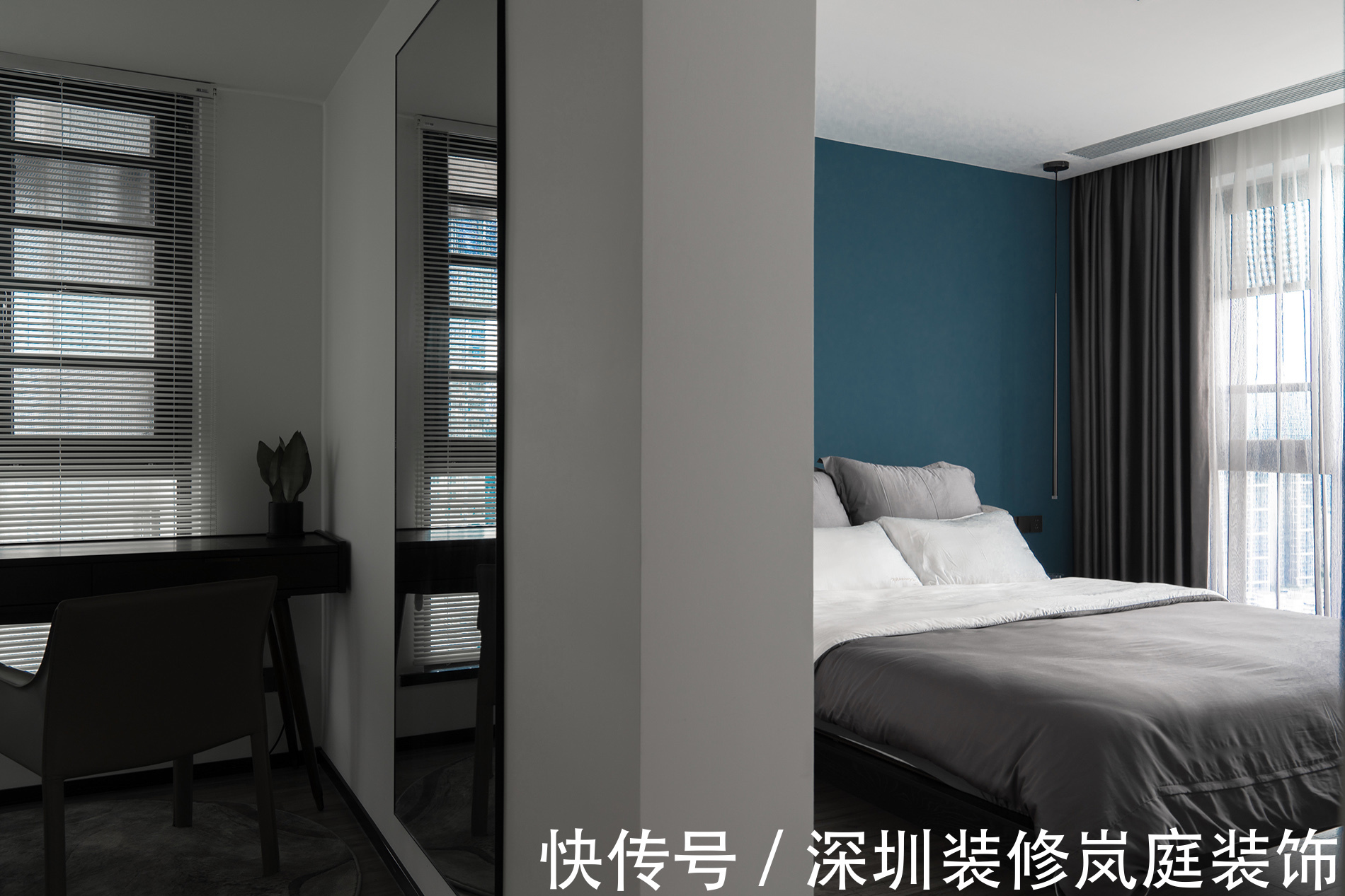 卫生间|深圳装修:尖岗山127㎡现代简约,时尚黑白灰,生活时尚且唯美