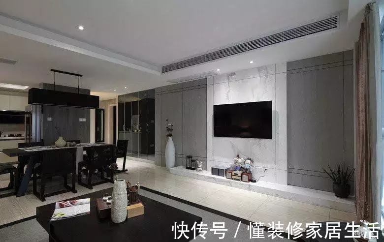 时尚|127㎡现代简约三居,高级灰,轻奢安逸,彰显整个家利落干净!