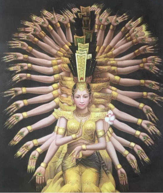 造像#重庆工人修缮千手观音像,无意触发秘密机关,揭开800年前的历史