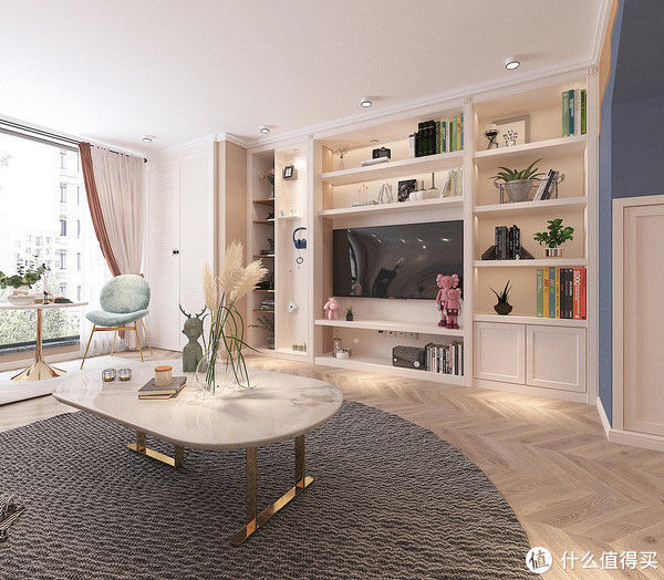 卧室|参观完47岁阿姨的家,感觉自叹不如,仅有47㎡却装修很敞亮又前卫