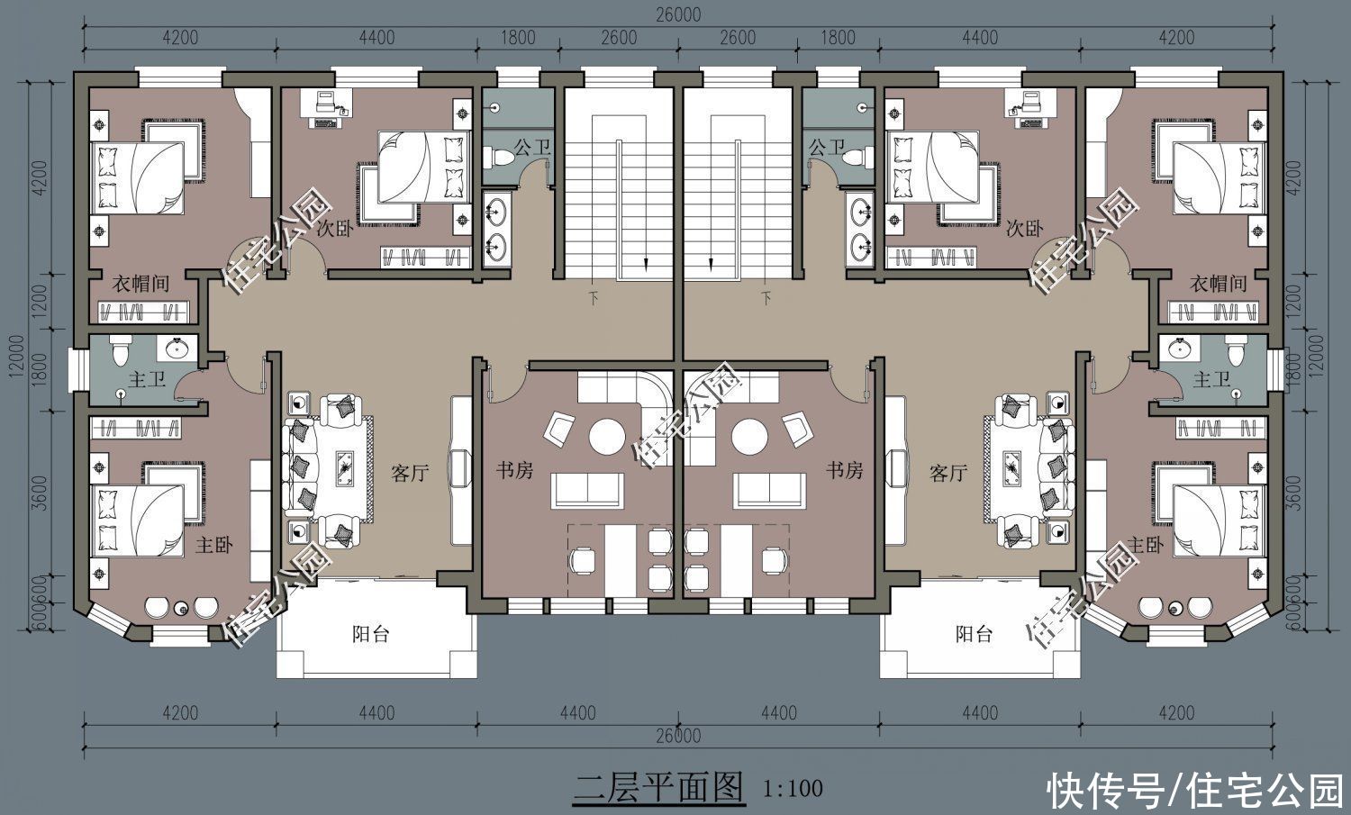 建筑面积|2021年就建这10套别墅吧，双拼设计太绝了，尤其是第6套特别实用