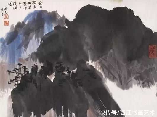 管你正不正宗，我就喜欢浓墨重彩：黄永玉的山水画