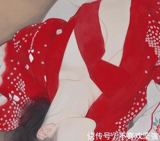 工笔$日本80后美女画家,画工笔人体画让人赏心悦目,网友:太养眼了!