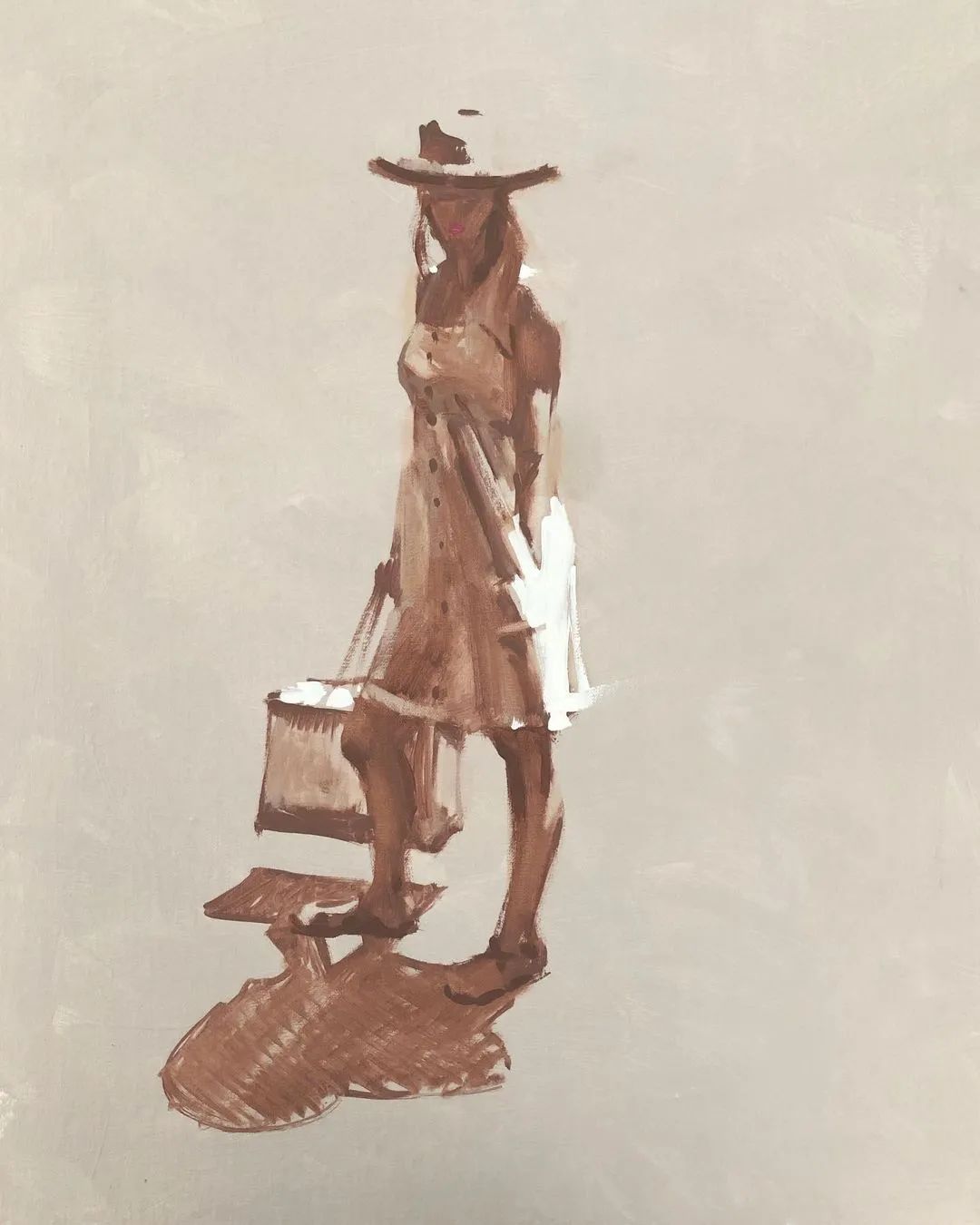 概括的笔触,光影和色彩具佳!