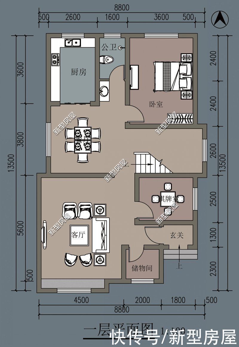 占地面积|农村两层别墅怎么建才好看?推荐这10套图纸,总有一套适合你