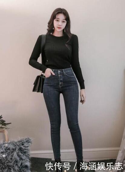 牛仔裤女神穿出时尚潮流风范,分分钟给你带来减龄显瘦的效果