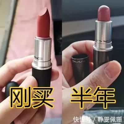 嘴上|女生“口红”能用到什么程度刚买时vs半年后,看到直女嘴上长刀片了