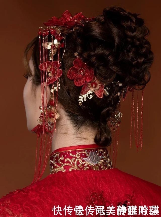 皮筋|惊艳!中式新娘发型这样做,魅力值满分