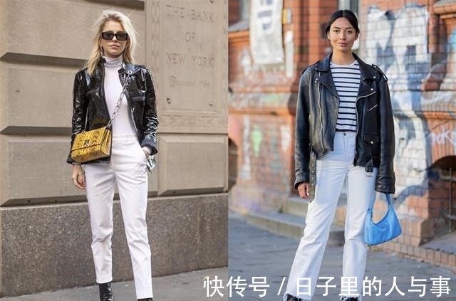 高跟鞋 机车夹克不仅可盐,还能穿出女人味,5种搭配思路让你美出高度!